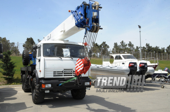 VIII Bakı Beynəlxalq Motor Şou və I Xəzər Beynəlxalq Kater və Yaxtalar sərgisinin açılış mərasimi. Bakı, Azərbaycan, 15 may 2014